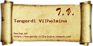 Tengerdi Vilhelmina névjegykártya
